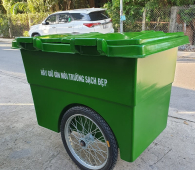 Thùng Rác 1000L Composite - 3 Bánh Hơi
