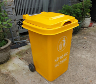 Thùng Rác Nhựa 60L Composite - 2 Bánh Xe