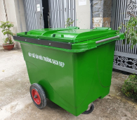 Thùng Rác 660L Composite - 3 Bánh Xe Đúc Đặc
