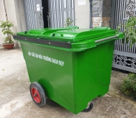 Thùng Rác 660L Composite - 3 Bánh Xe Đúc Đặc