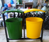 Thùng Rác Treo Đôi 80L Composite