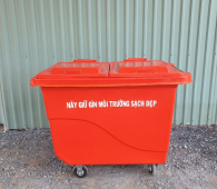 Xe Gom Rác 660L 4 Bánh Xe