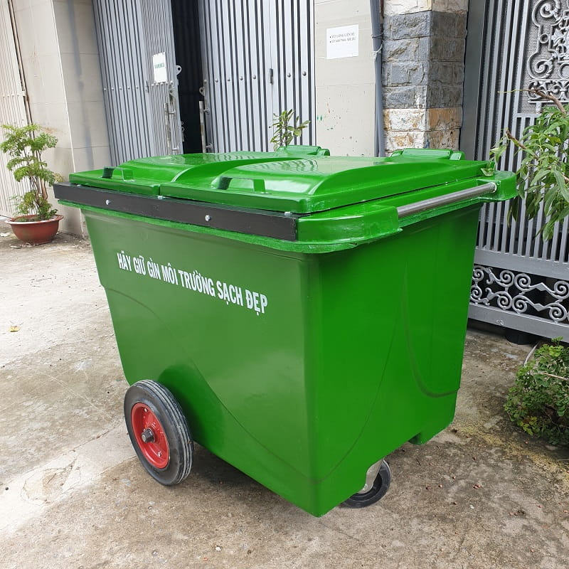 Thùng Rác 660 Lít - Nhựa Composite