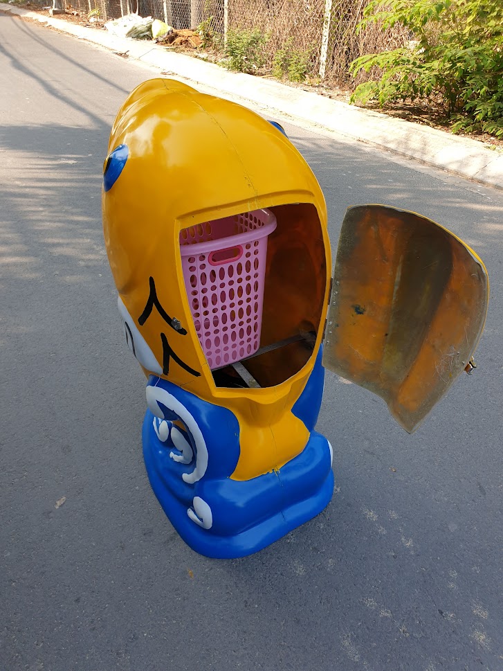 hình ảnh thùng rác hình cá chép