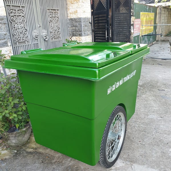 Ưu điểm thùng rác 1000l 3 bánh xe
