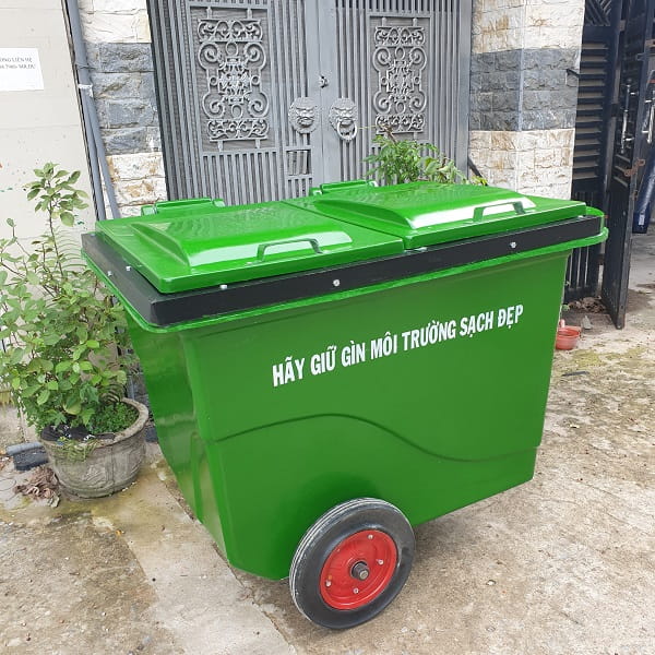 thùng rác nhựa 660 lít