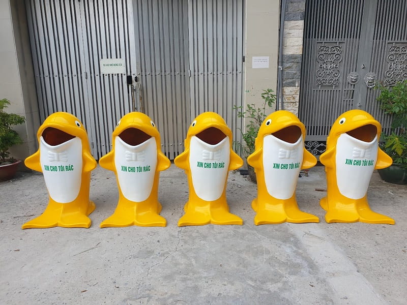 Ưu điểm thùng rác cá heo